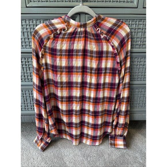 Anthropologie Pilcro Breezy Button Down Plaid shirt, XS $98 C27 - Picture 8 of 10